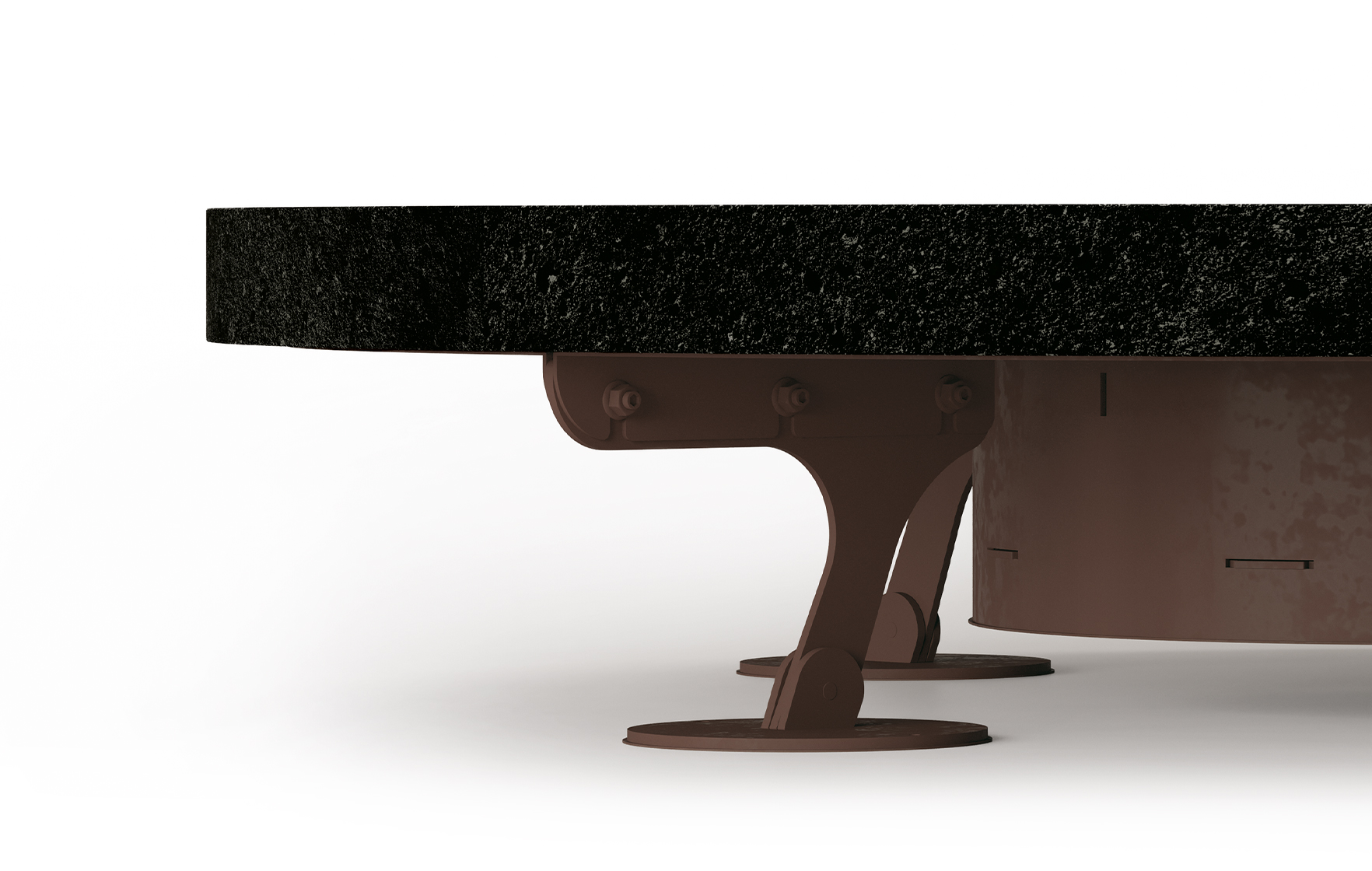 ERCOLE  モザイクベース Ercole Ground concrete fire pit - Ak47 Design